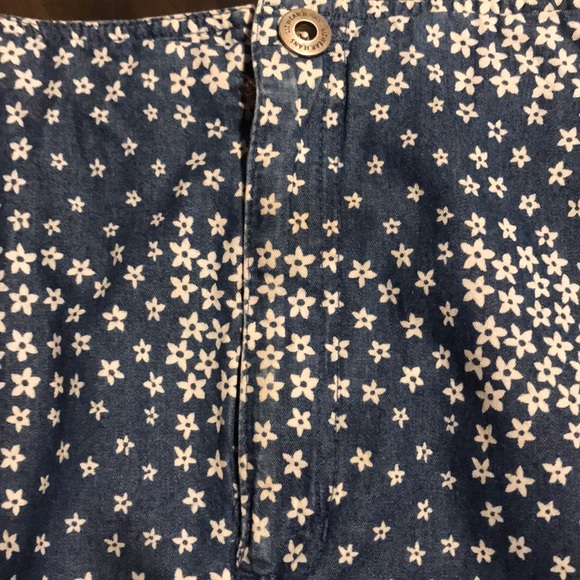 Liz Claiborne Blue/White Cotton A-Line Skirt.18204 - Picture 4 of 4